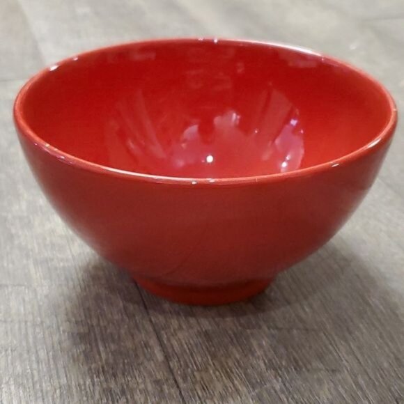 Waechtersbach Germany Red Bowl Ceramic Dish Soup Cereal 5¾" - Picture 3 of 10
